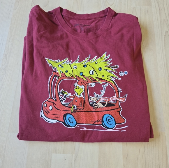 Life Is Good Crusher Long Sleeve "Merry Grinchmas" Sixe XL - Picture 1 of 9
